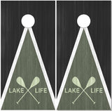 Lake Life Paddles Olive Cornhole Wrap