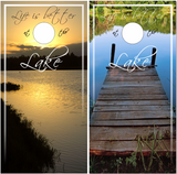 Lake Life Cornhole Wrap