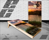 Lake Sunset Cornhole Boards