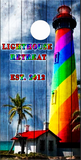 Lighthouse Retreat Cornhole Wrap