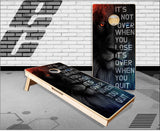 Lion Motivational Cornhole Boards