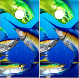 Mahi Mahi Marlin Tuna Fishing Cornhole Wrap
