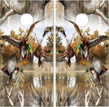 Mallard Duck  Camo Cornhole Wrap