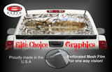 Mallards Obliteration Buck Snow Camo Rear Window Wrap