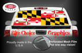 Maryland Flag Rear Window Wrap