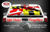 Maryland Wavy Flag Rear Window Wrap