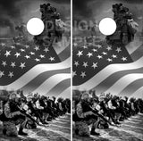Military Flag Cornhole Wrap