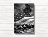 Military Flag Wood Print