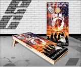 Military Honor Our Veterans Flag Cornhole Boards
