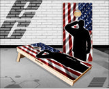 Military Salute Cornhole Boards