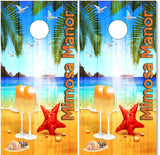 Mimosa Manor UV Direct Print Cornhole Tops