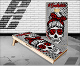 Mom Life Skull Bad Btch Cornhole Boards