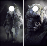 Monster Gargoyle Cornhole Wrap