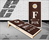 Mr. Mrs Arrow Wood Cornhole Boards