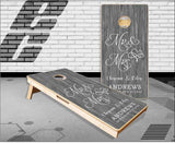 Mr and Mrs Wood Cornhole Boards