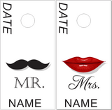 Mr and Mrs UV Direct Print Cornhole Tops