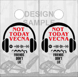 Not Today Vecna Cornhole Wrap