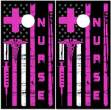 Nurse Flag UV Direct Print Cornhole Tops