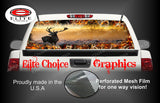Ob Buck Blaze Camo Deer Sunset Rear Window Wrap