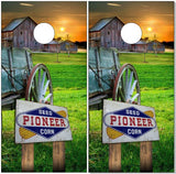 Old Barn Corn UV Direct Print Cornhole Tops