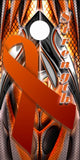 Orange Ribbon 1 Cornhole Wrap