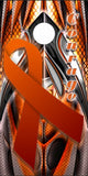 Orange Ribbon 2 Cornhole Wrap