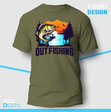 Out Fishing Bass Unisex T-Shirt