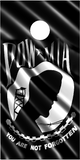 POW MIA Wavy Flag Cornhole Wrap