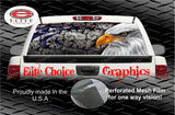 Patriotic American Eagle Cracks Rear Window Wrap