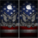 Patriotic Eagle Seal Flag 1776 Cornhole Wrap