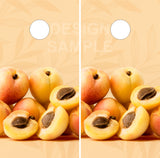 Peach Cornhole Wrap