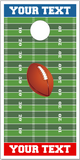 Personalized Football Filed Cornhole Wrap