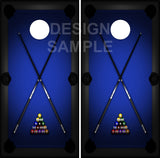 Pool Billiards Table Cornhole Wrap