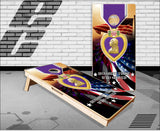 Purple Heart Cornhole Boards
