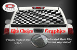 Racing Checkered Flag Rear Window Wrap