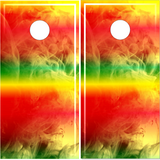 Rasta Colors Cornhole Wrap