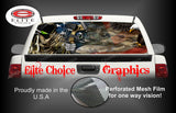 Reaper American Flag Eagle Camo Rear Window Wrap
