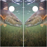 Red Fish Cornhole Wrap