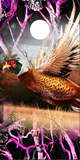 Ringneck Pheasant Ob. Skull Pink Camo Cornhole Wrap