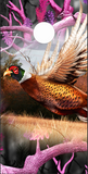 Ringneck Pheasant Ob Pink Camo Cornhole Wrap