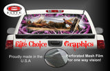 Ringneck Pheasant Obliteration Pink Camo Rear Window Wrap