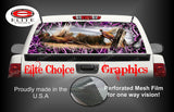 Ringneck Pheasant Obliteration Skull Pink Camo Rear Window Wrap