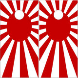 Rising Sun Japanese Flag Cornhole Wrap
