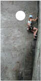 Rock Climbing Girl Cornhole Wrap