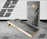 Rock climbing girl Cornhole Boards