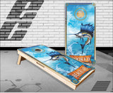 Salt Water Fish Hooked Cornhole Boards