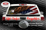 Screaming American Flag Eagle Rear Window Wrap