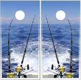 Sea Fishing Cornhole Wrap