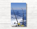 Sea Fishing Wood Print