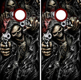Skeletons And Guns Cornhole Wrap